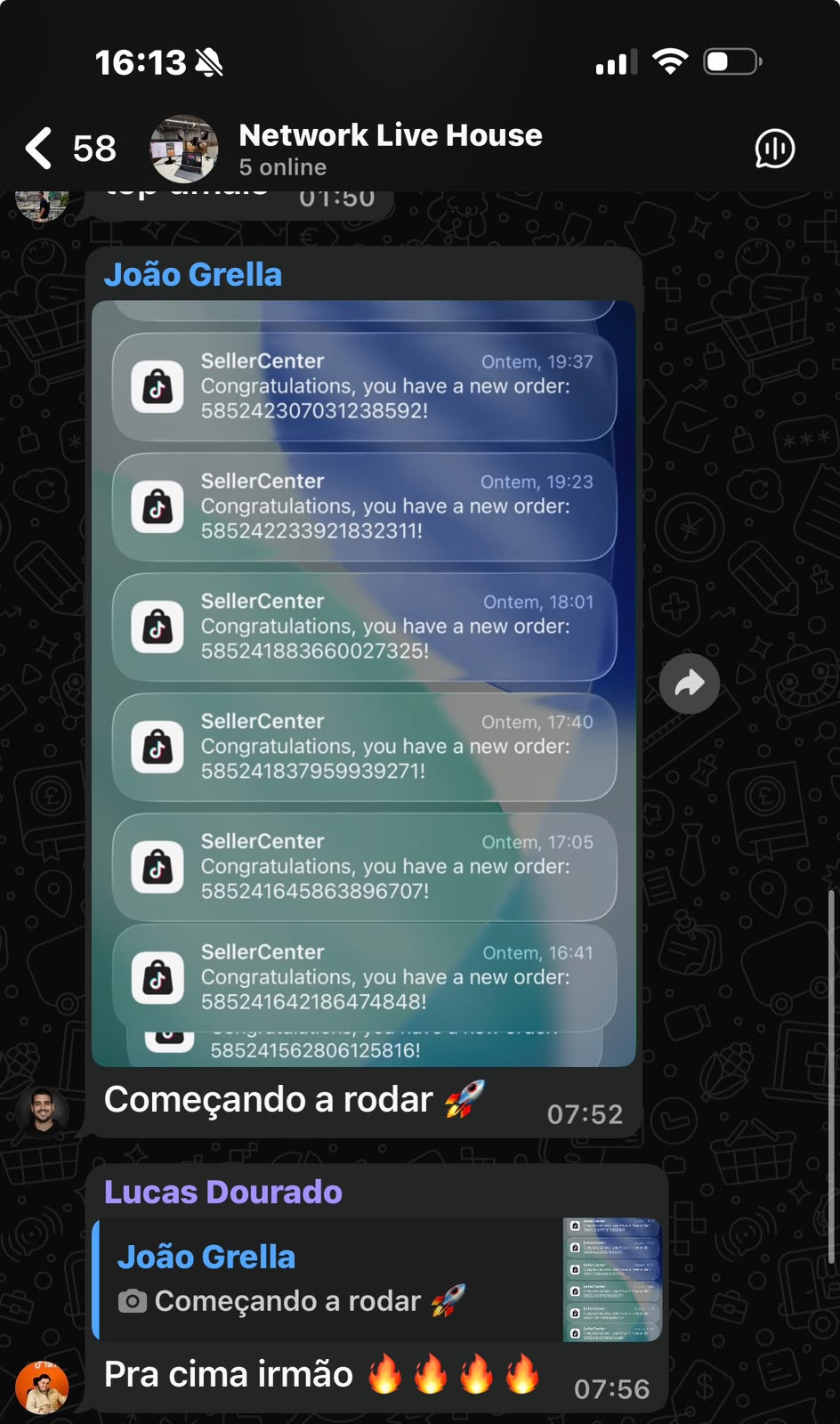 Print de feedback de vendas 2